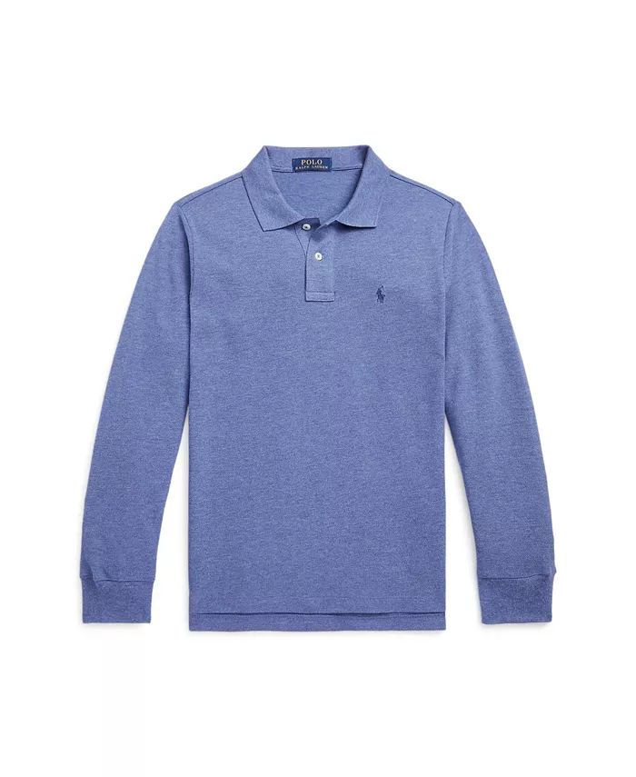 Big Boys Long Sleeve Polo Shirt | Macys (US)