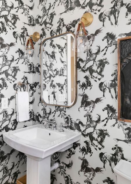 Take the Wallpaper Reins and do something bold in your Powder Room!

#LTKhome #LTKunder100 #LTKstyletip