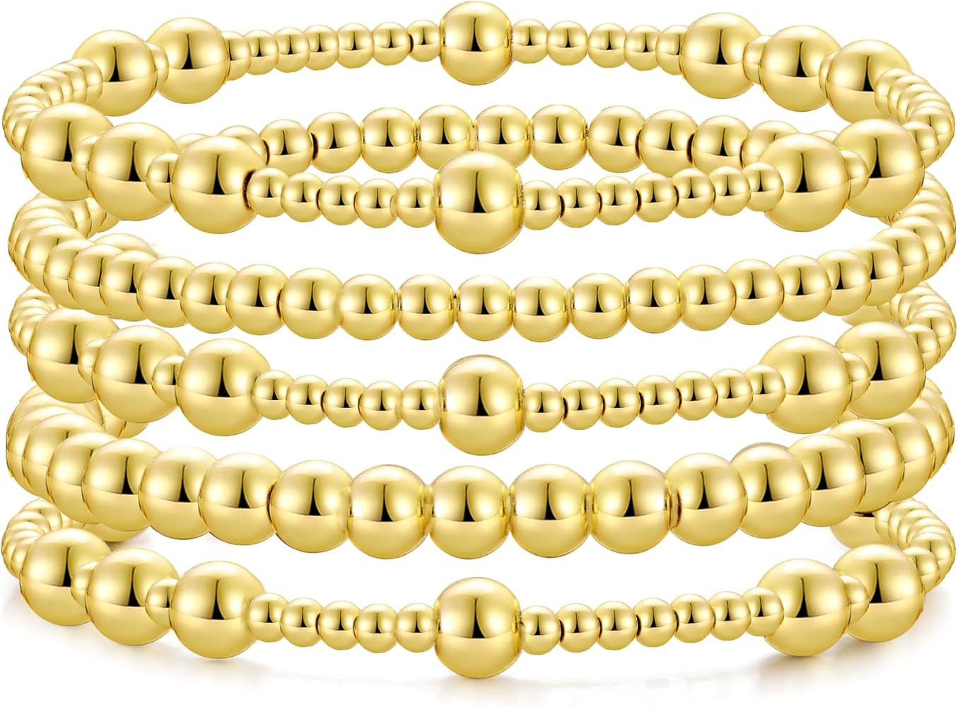 Evil Eye Luck Bracelet Gold Beaded Bracelet For Women Bracelets Set Blue Eye Bead Hand Stretch Br... | Amazon (US)