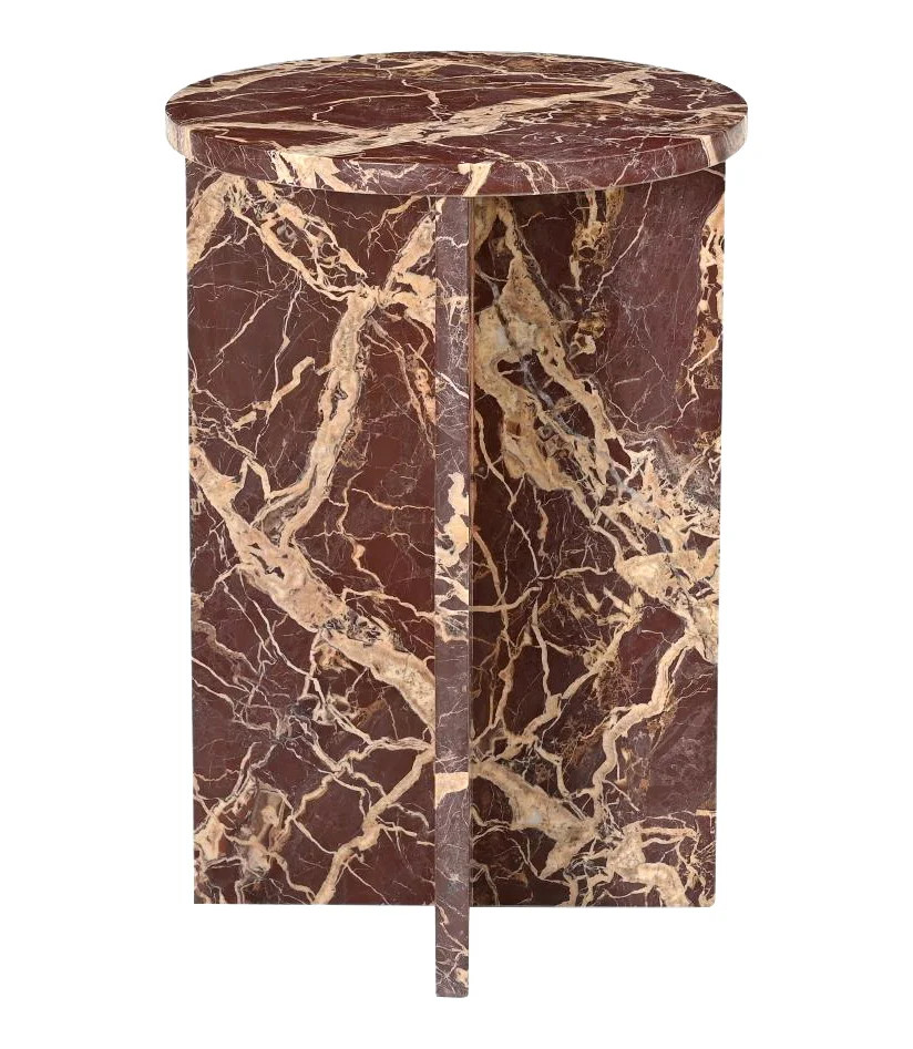 Spirit Red Marble Side Table | Wayfair North America