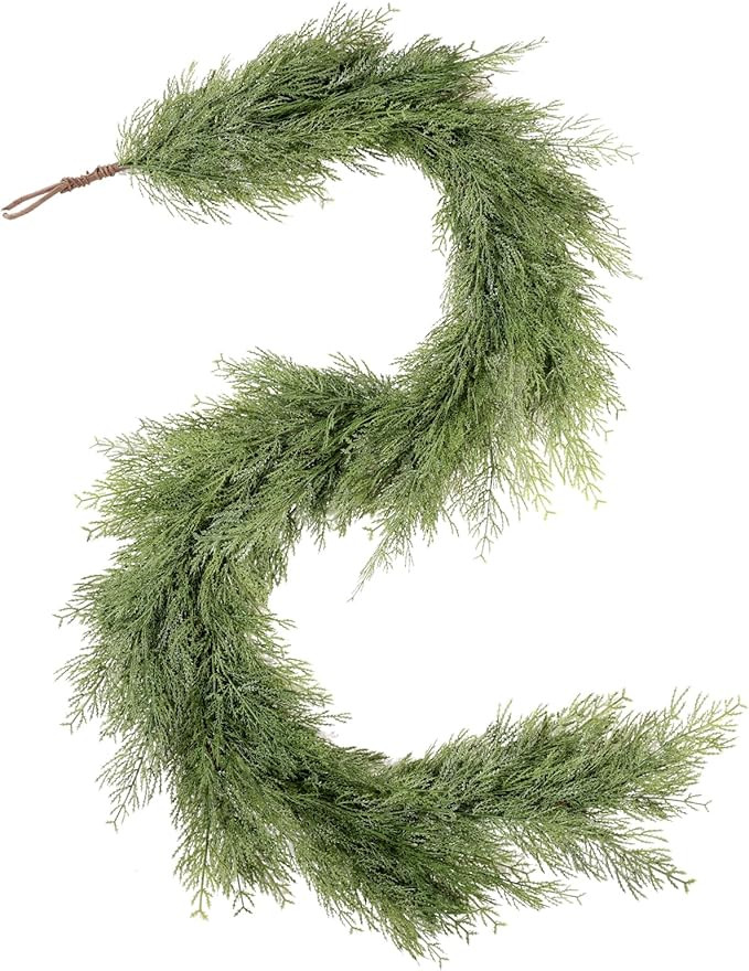 WBHome Real Touch Chamaecyparis pisifera Garland for Christmas Holiday Seasonal Outdoor/Indoor Ho... | Amazon (US)