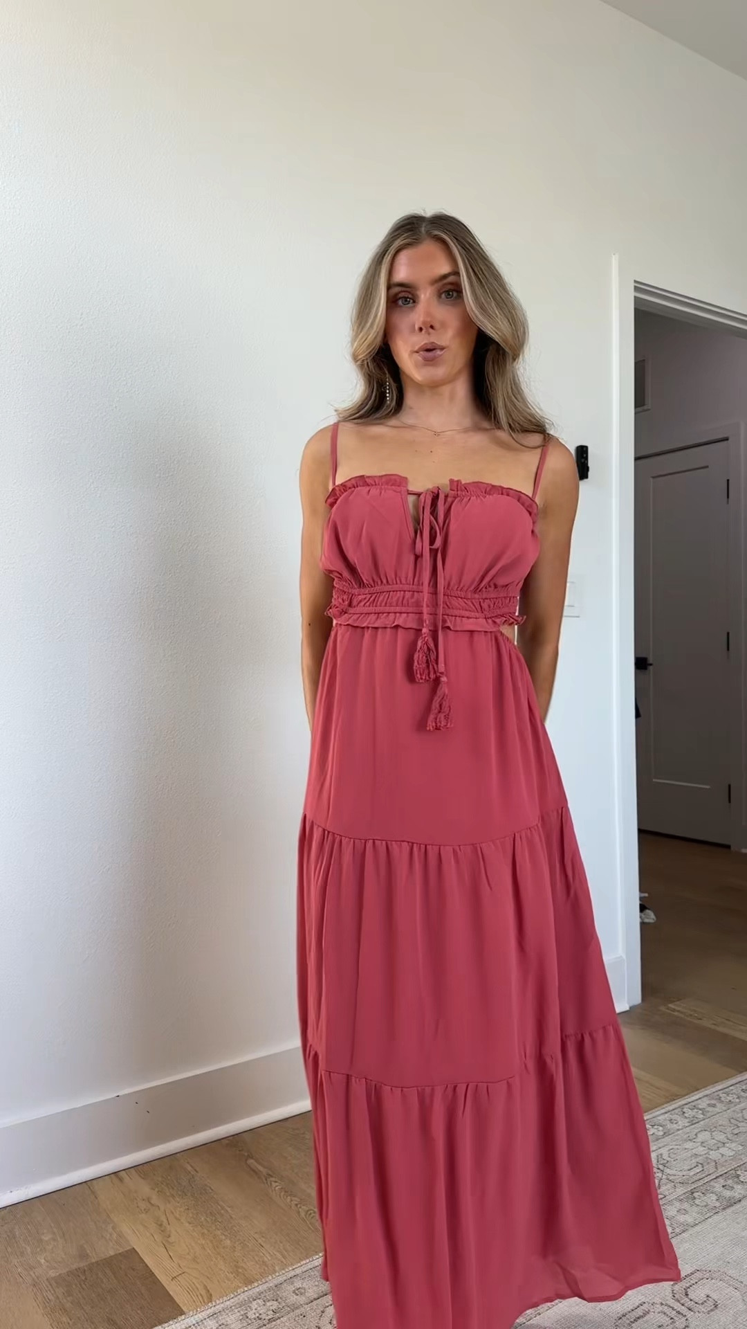 Amazon size small Fisoew Women's Spaghetti Strap Maxi Dress Summer Sleeveless Side Cut Out Dress Casual Boho Backless Flowy Long Dresses

#LTKootd #LTKSeasonal #LTKSaleAlert
