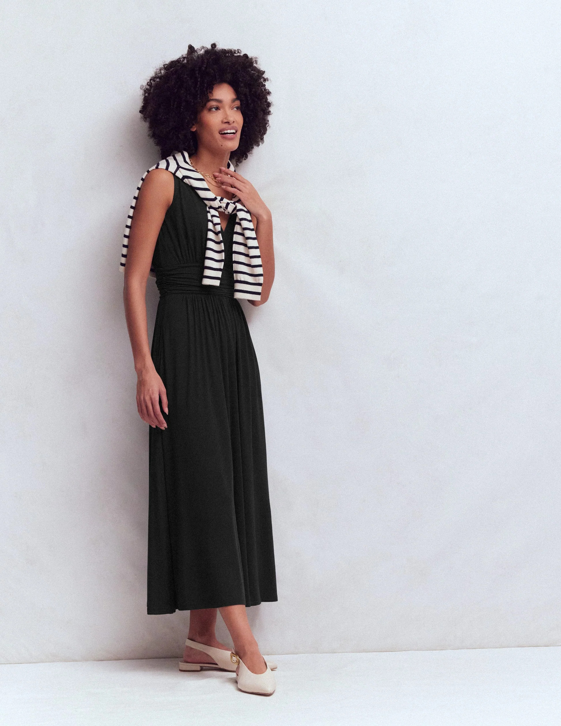 Elodie Jersey Maxi Dress-Black | Boden (US)