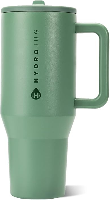 HydroJug Traveler 40oz, Insulated Tumbler with Handle & Straw, Sage | Amazon (US)