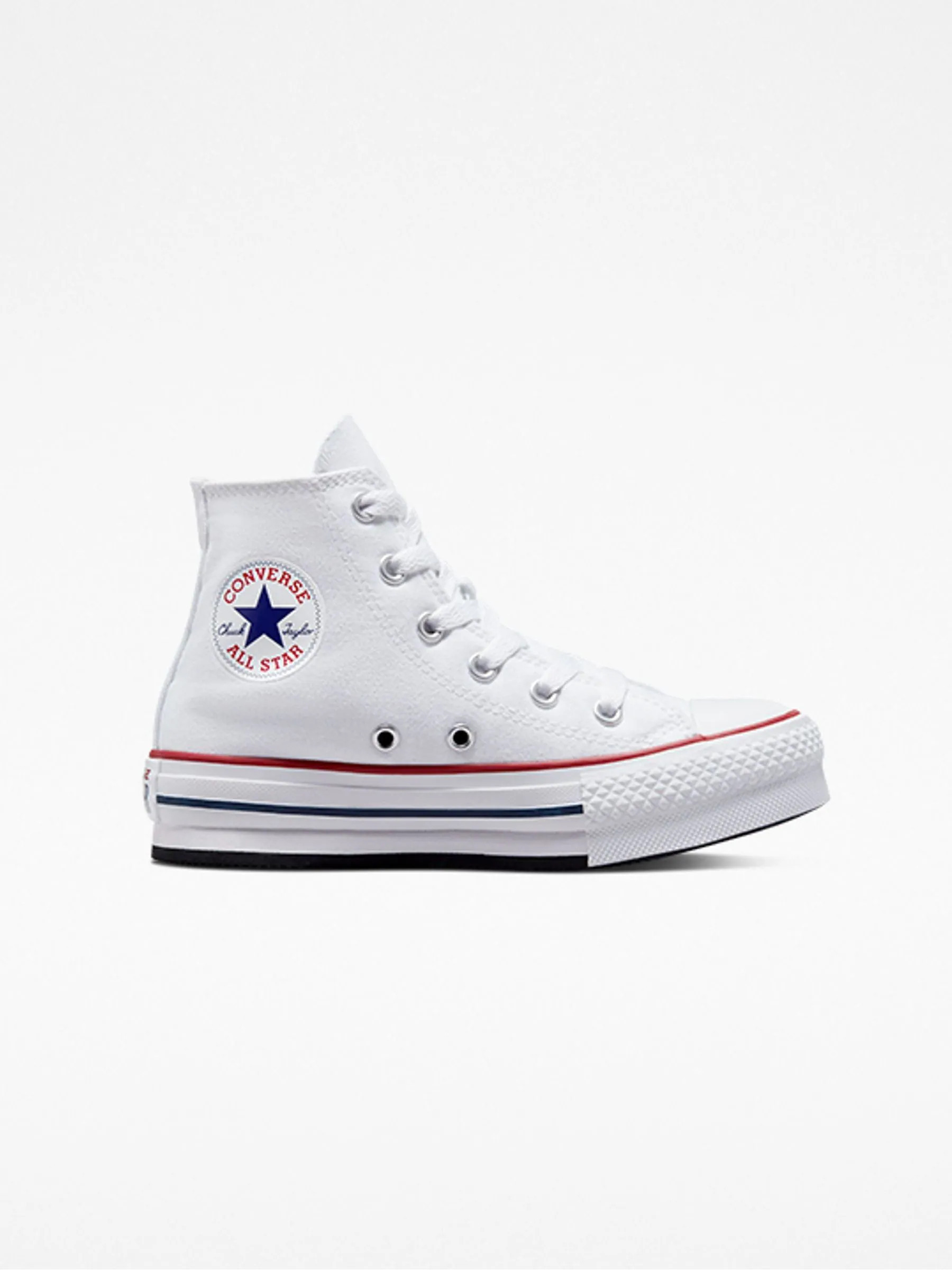 Converse White Eva Lift High Top Junior Trainers US 1.5 (UK 13.5) | Next US