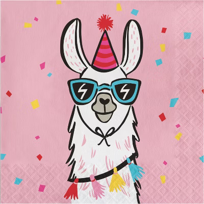 20ct Llama Lunch Napkin - Spritz™ | Target