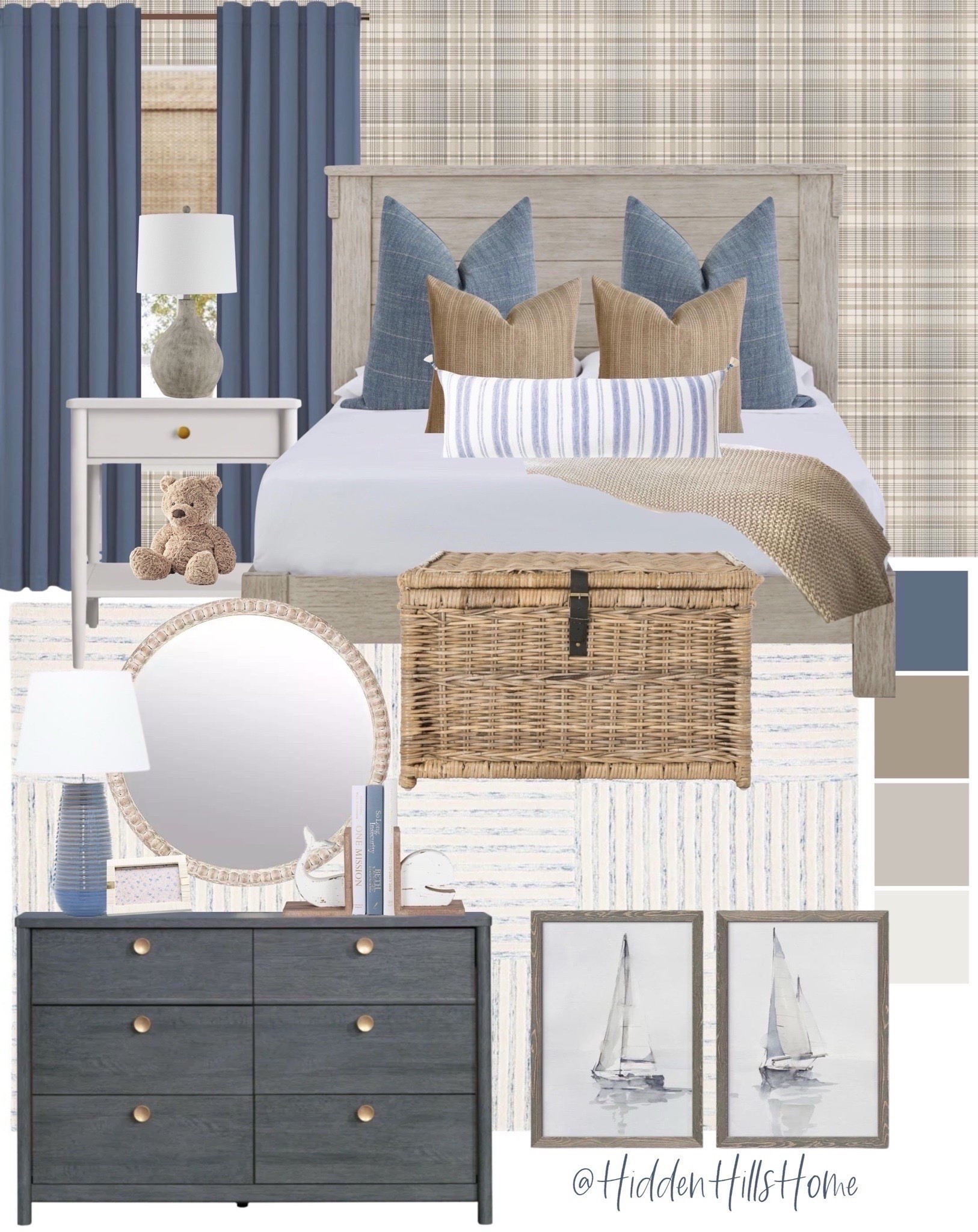 Boys bedroom, coastal bedroom decor, Beach House bedroom decor ideas, boys room mood board, lake house decor, blue and beige bedroom #bedroom #homedecor



#LTKKids #LTKHome #LTKSaleAlert