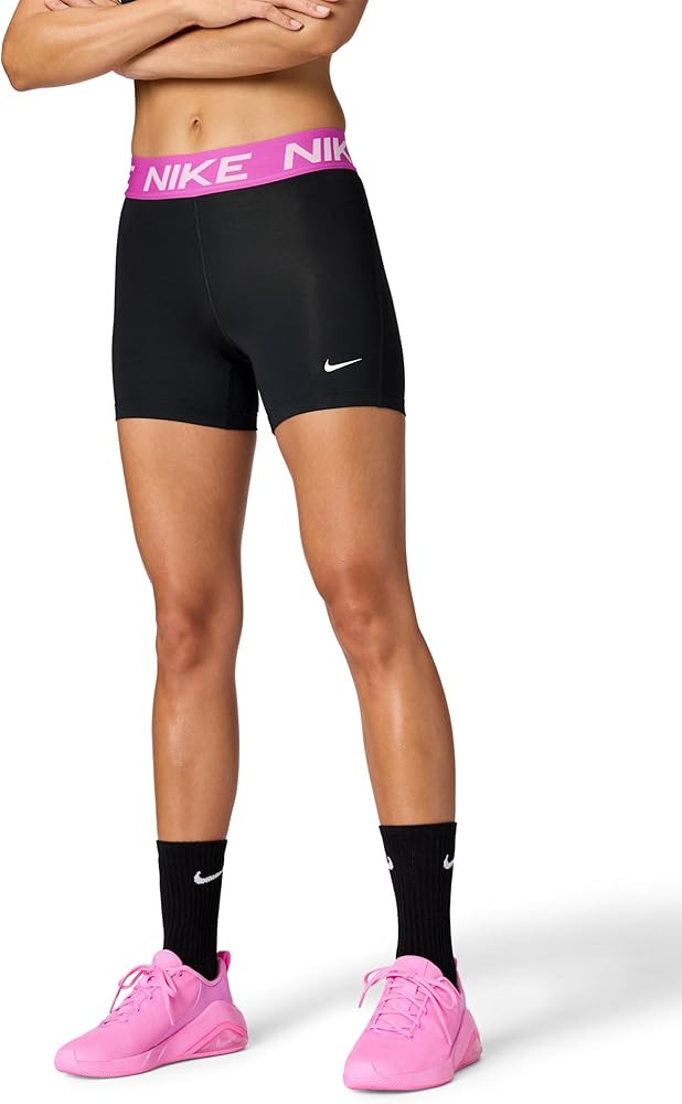 Nike Women's 5-Inch Victory Short, Black/Black/White, Medium at Amazon Women’s Clothing store | Amazon (US)
