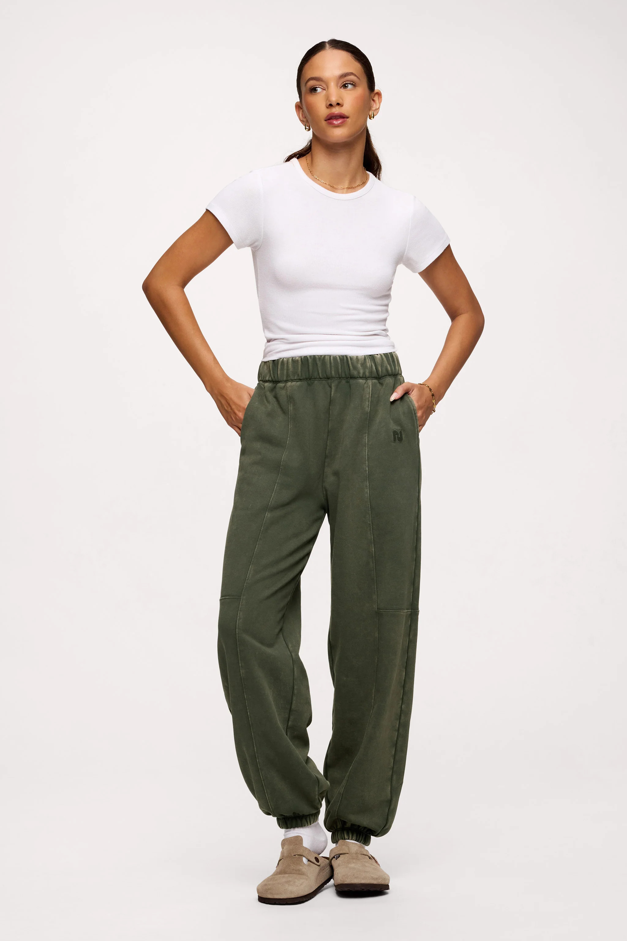 Vintage Washed Seamed Jogger | Jogger Pants for Women & Relaxed Fit Pants by nuuds | nuuds