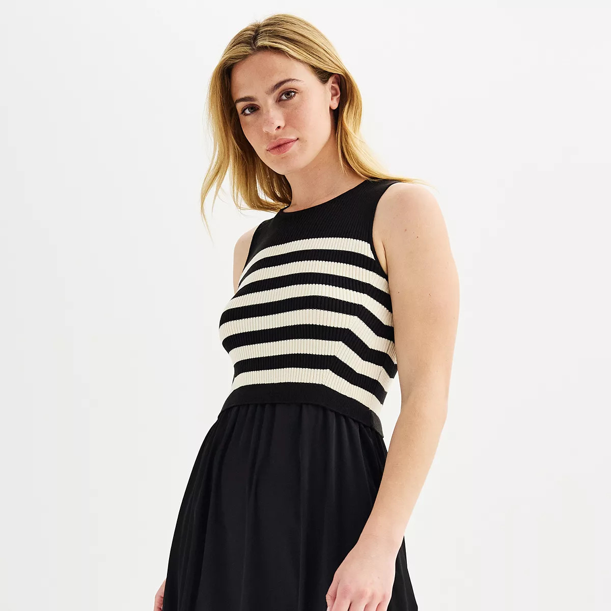 Women's Taylor Mixed Media Maxi Dress | Kohl's