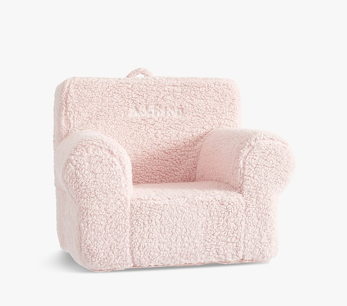 Blush Sherpa Anywhere Chair&amp;#174; | Pottery Barn Kids