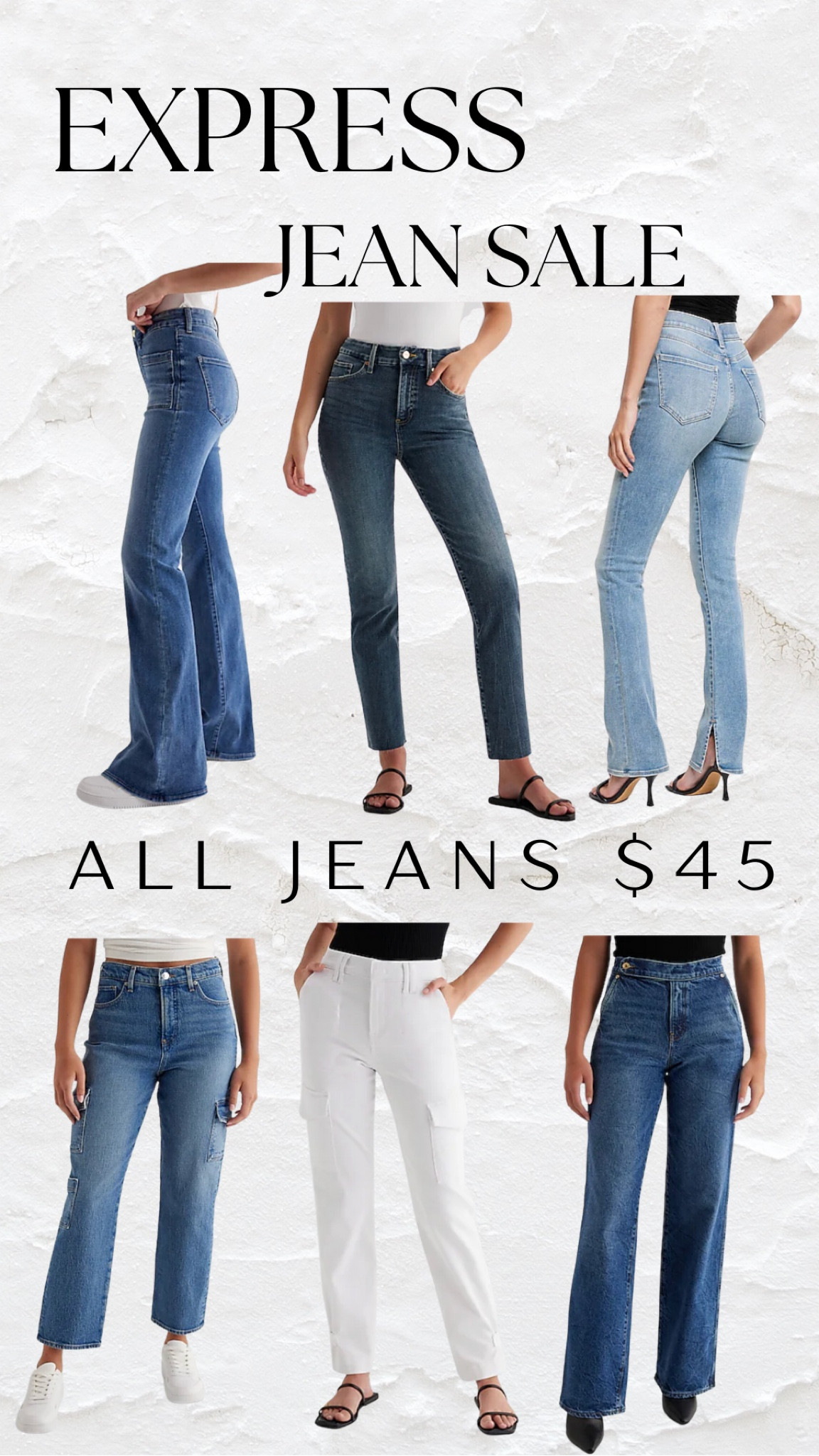 Stock up on your fall jeans for ONLY $45 @EXPRESS