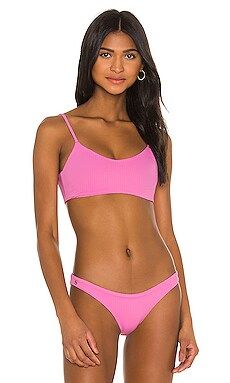 Maaji Bralette Bikini Top in Taffy Pink Lanai from Revolve.com | Revolve Clothing (Global)