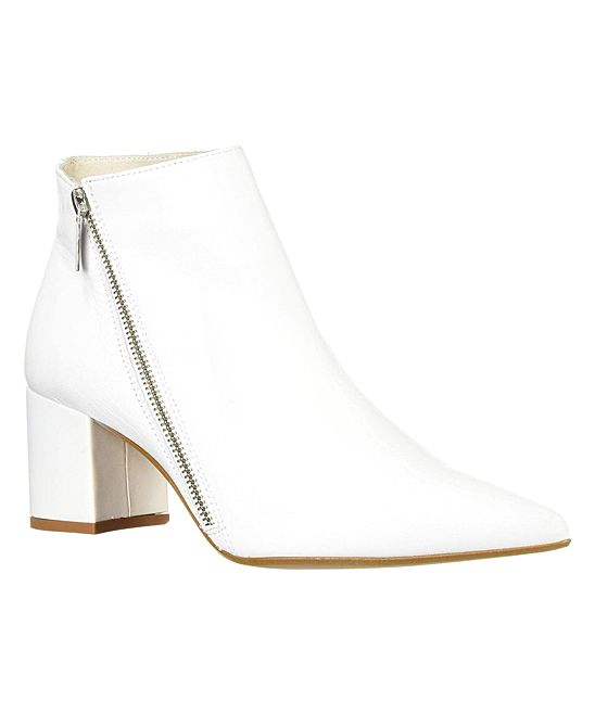 Kenneth Cole New York Women's Casual boots WHITE - White Hayes Leather Bootie - Women | Zulily