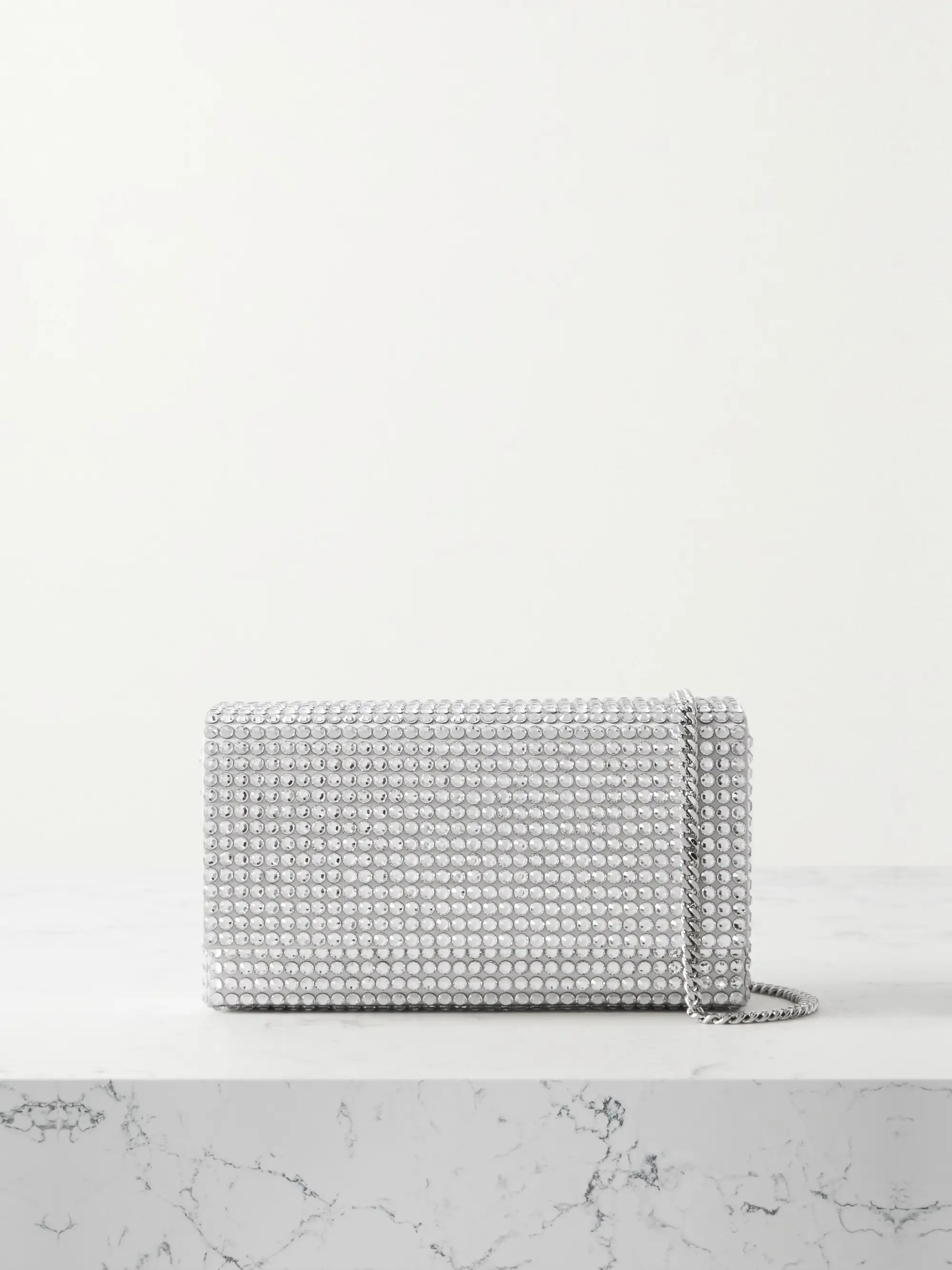 Superamini Paloma crystal-embellished satin clutch | NET-A-PORTER (US)