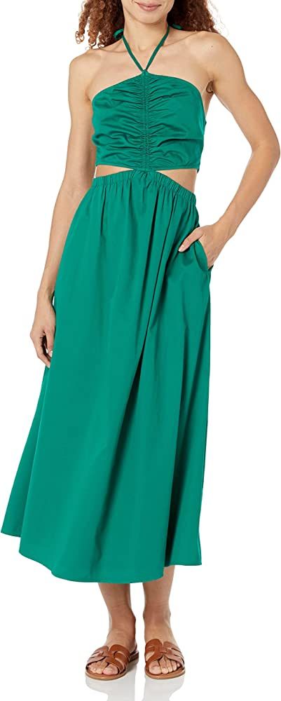 The Drop Women's Brinda Cotton Cutout Halter Maxi Dress | Amazon (US)