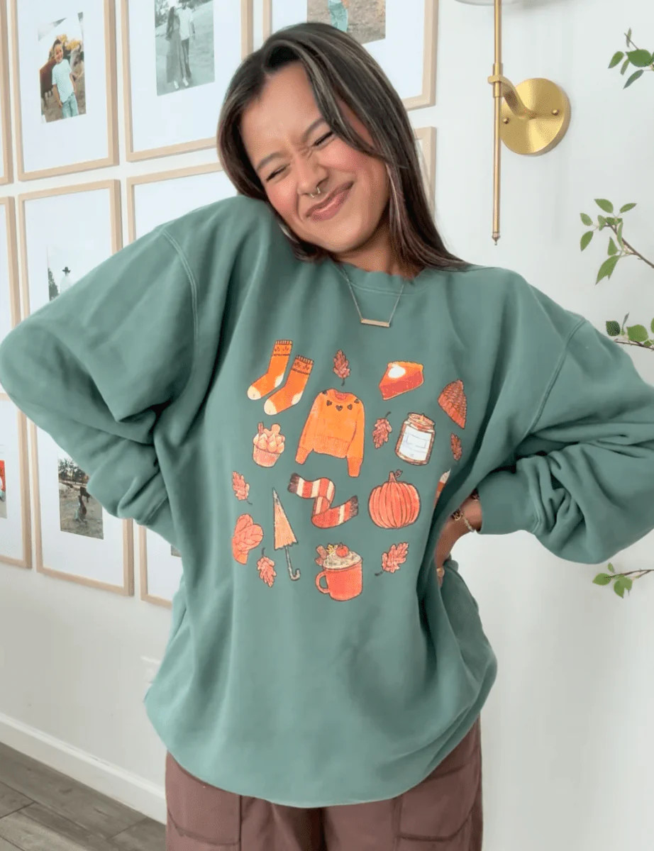 'All The Fall Things' Cozy Crew | United Monograms
