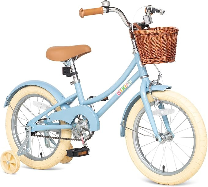 Retro Design Girls Bike with Basket and Coaster Brake for 3-13 Years Old Kids, 14 16 18 Inch Crui... | Amazon (US)