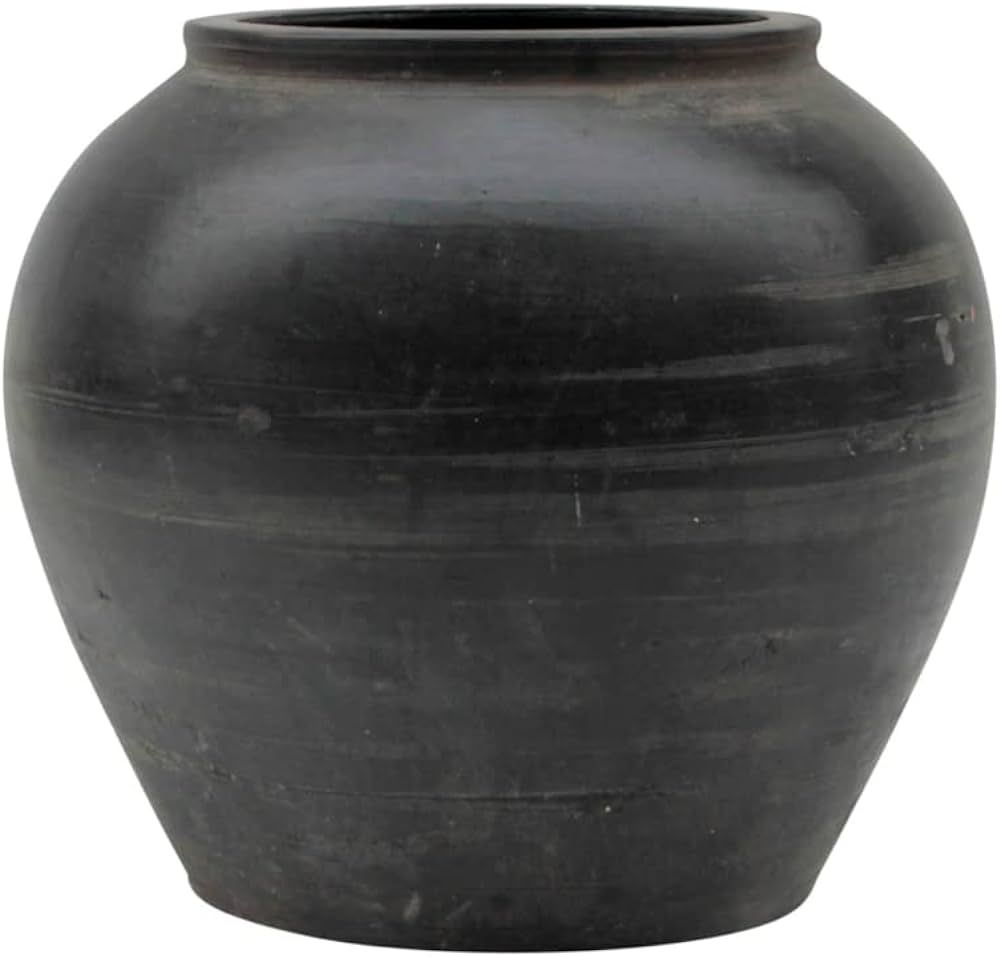 Amazon.com: Artissance Home Large Vintage Charcoal/Gray Pottery Jar, Gray (Size & Color Vary) : H... | Amazon (US)