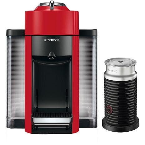 Nespresso Vertuo Red Single-Serve Machine w/Aeroccino Frother | HSN | HSN