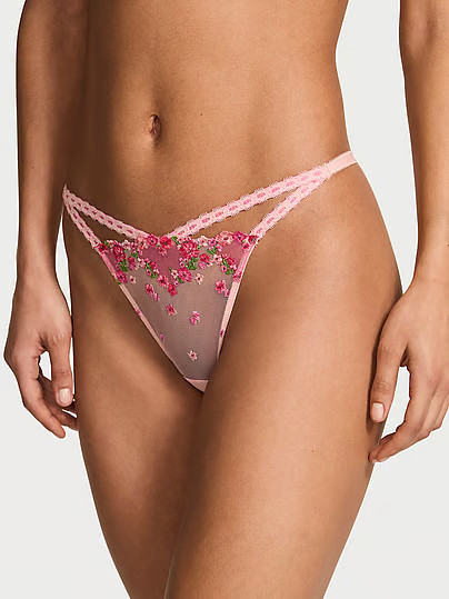 Dream Angels Hearts & Roses Embroidery Brazilian Panty, Print, XL - Women's - Victoria's Secret | Victoria's Secret (US / CA )