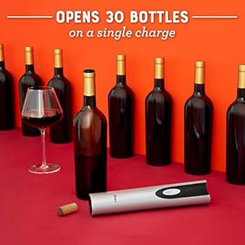 Oster Cordless Electric Wine Bottle Opener with Foil Cutter, FFP - FPSTBW8207-S-AMZ, Silver, One | Amazon (US)