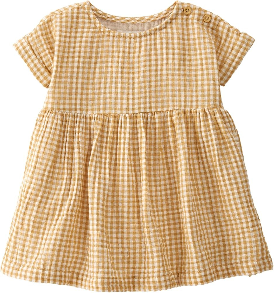little planet by carter's Baby & Toddler Girls' Organic Cotton Dress | Amazon (US)