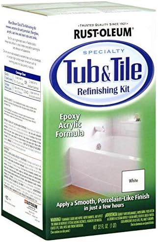 New Rust-Oleum Tub & Tile Refinishing 2 Part Kit White 7860519 32 oz Rustoleum | Amazon (US)