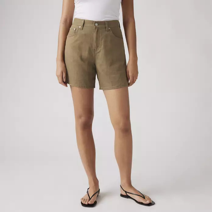 High Rise Baggy Linen Blend Lightweight Women's Shorts | Levi's US