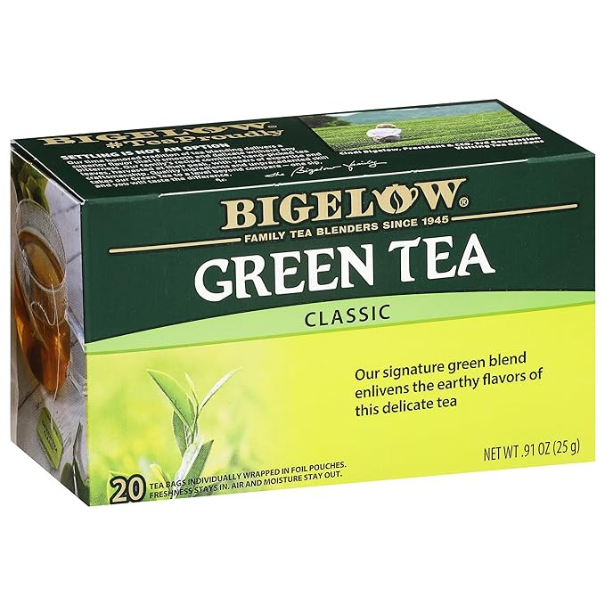 Bigelow Tea Classic Green Tea, 20 Count (Pack of 6) | Caffeinated Tea, 120 Total Tea Bags | Amazon (US)
