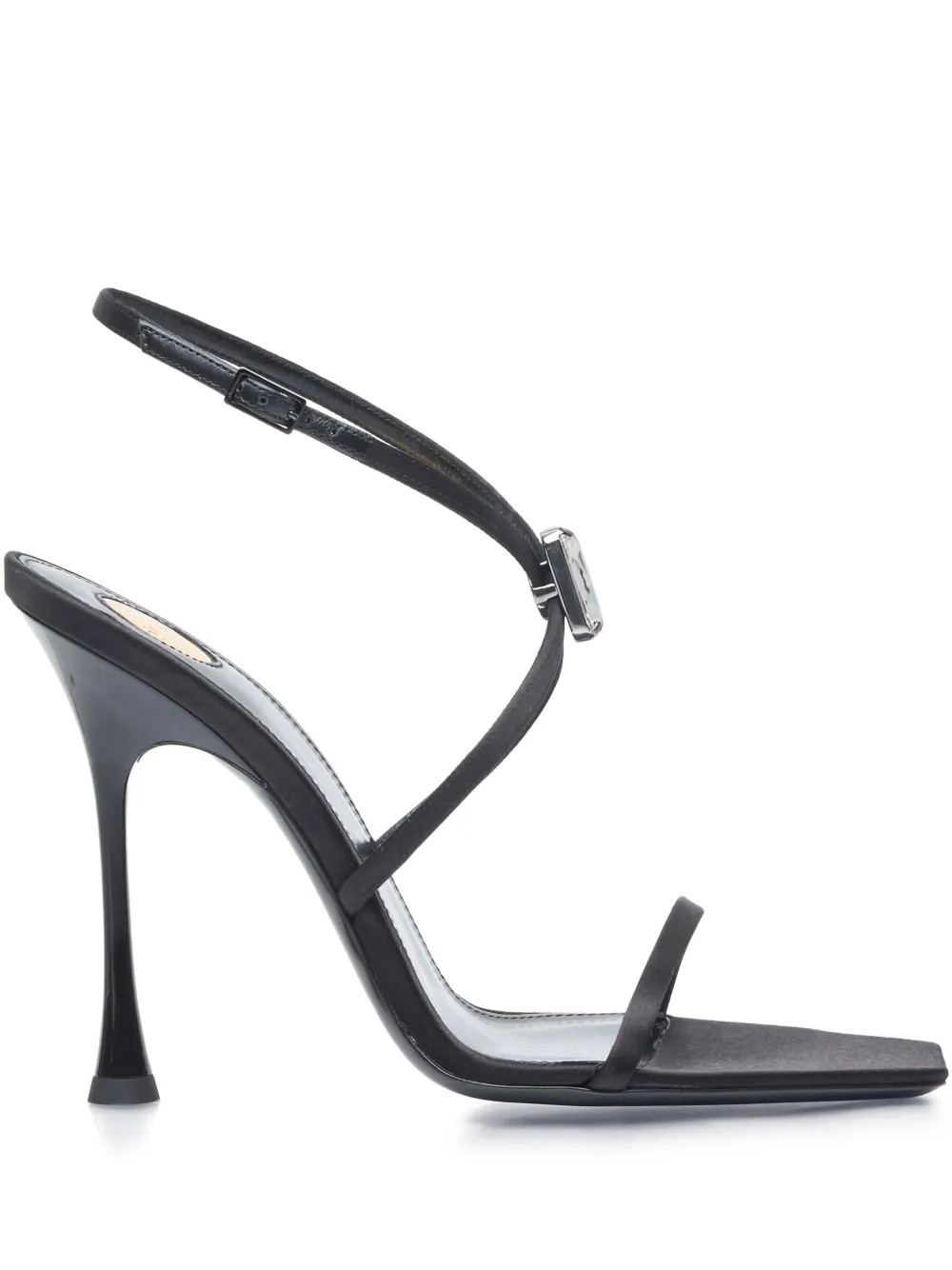Saint Laurent 110mm Strappy Sandals | Black | FARFETCH | Farfetch Global