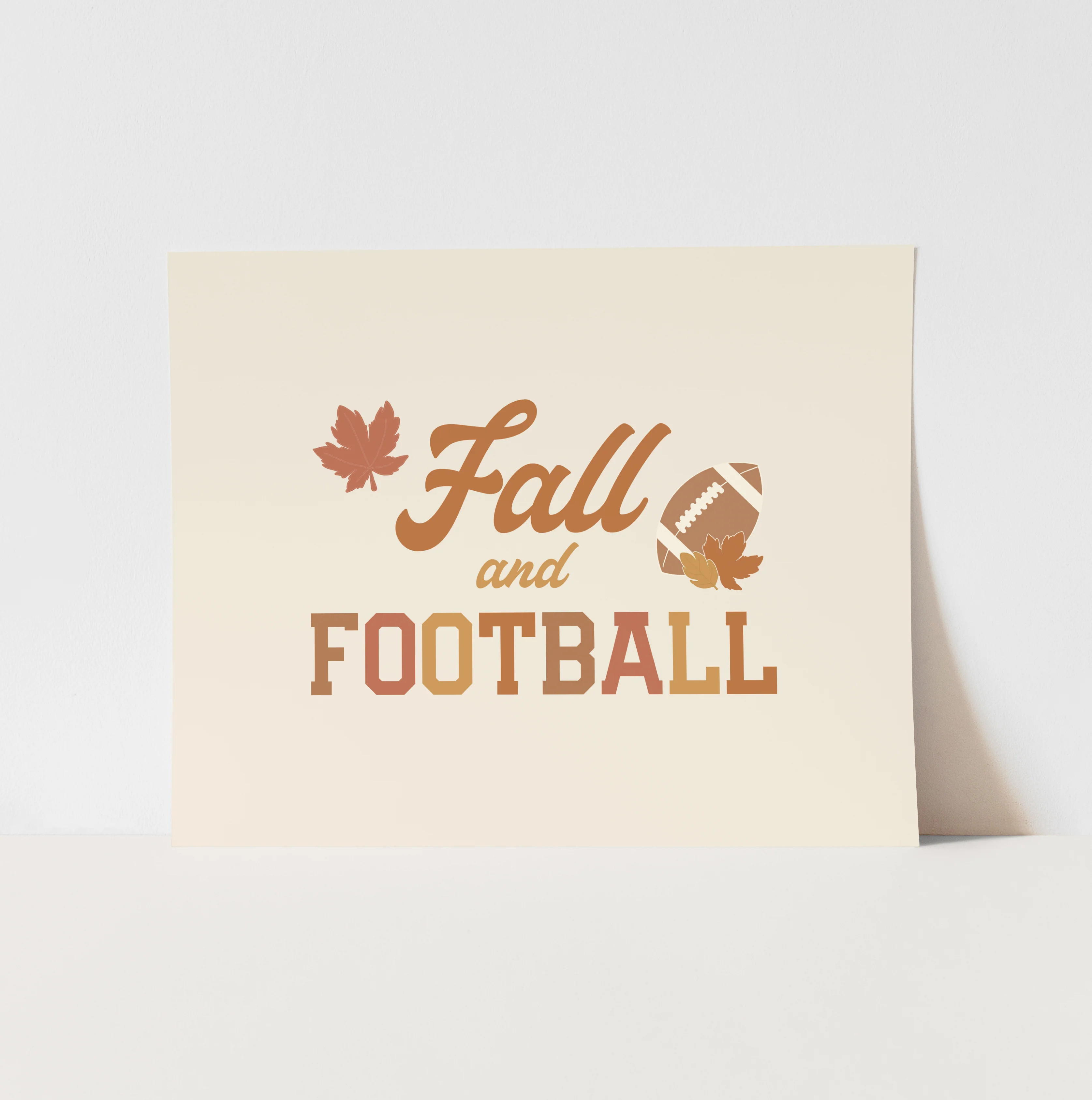 Art Print: Fall and Football | Hunny Prints
