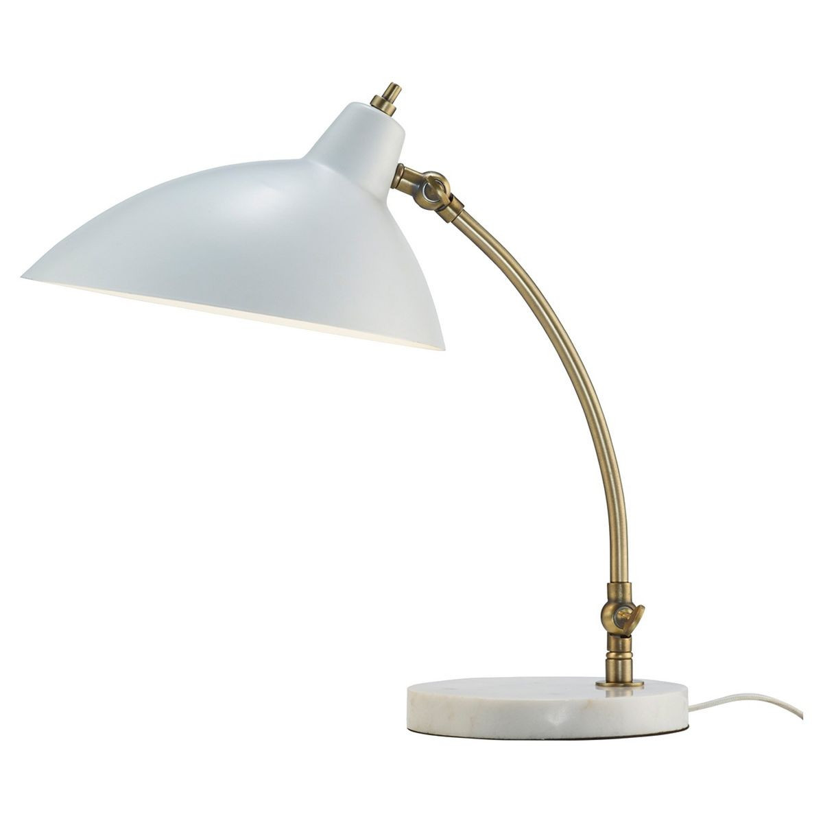 15" x 18" Peggy Desk Lamp White - Adesso | Target