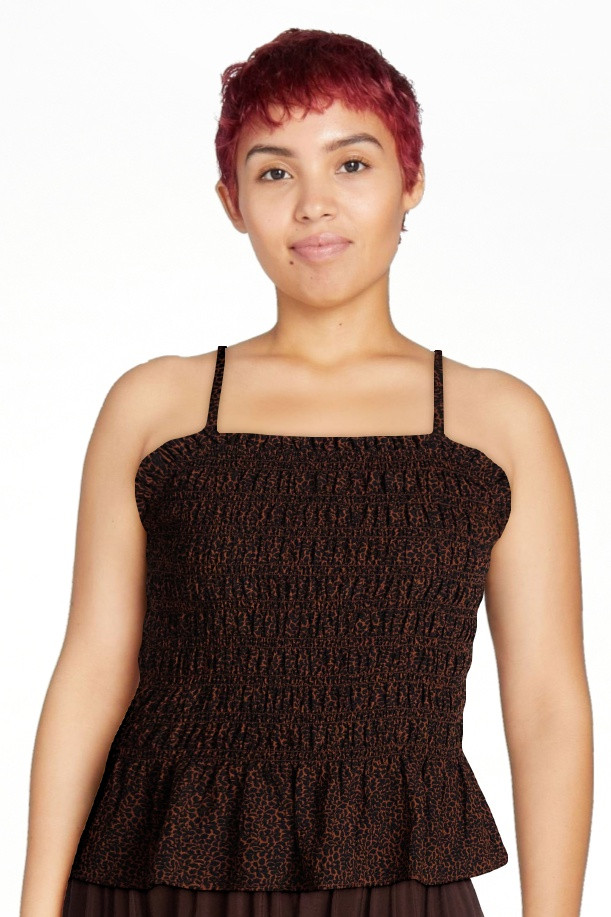 Time and Tru Women's Smocked Tank Top, Sizes XS-XXXL | Walmart (US)