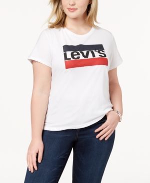 Levi's Plus Size Cotton Logo T-Shirt | Macys (US)