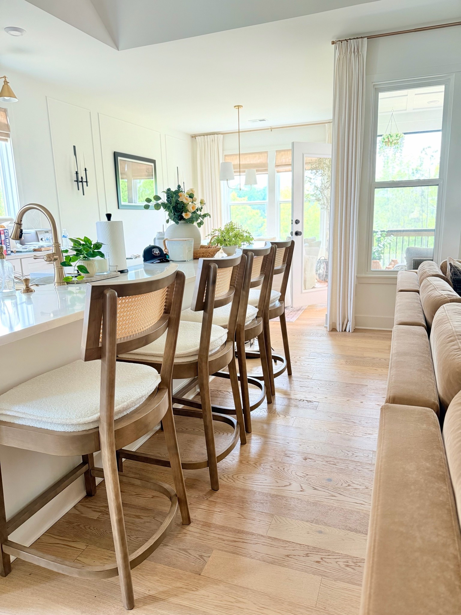 Clean lines, cozy textures, and all the natural light 🤍 These counter stools might be my favorite seat in the house perfect for slow mornings and casual nights in.

#LTKHome