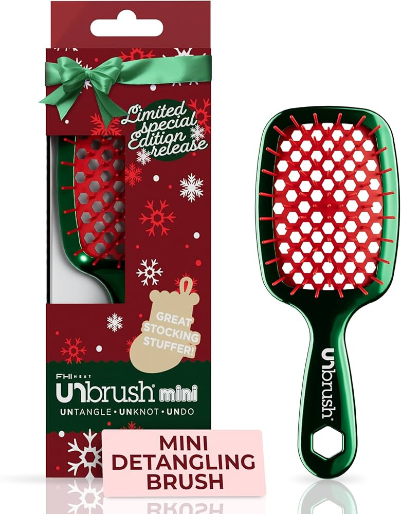 FHI Heat UNbrush Mini Detangler Brush for Pain-Free Brushing on All Wet or Dry Hair Types — Dur... | Amazon (US)