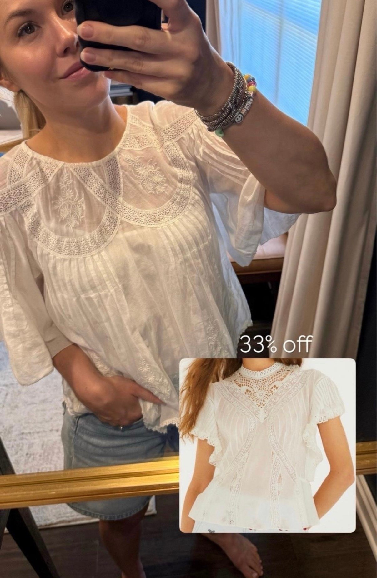 This lace top is one of my favorites- it’s from last year but linked this years version. On sale too!