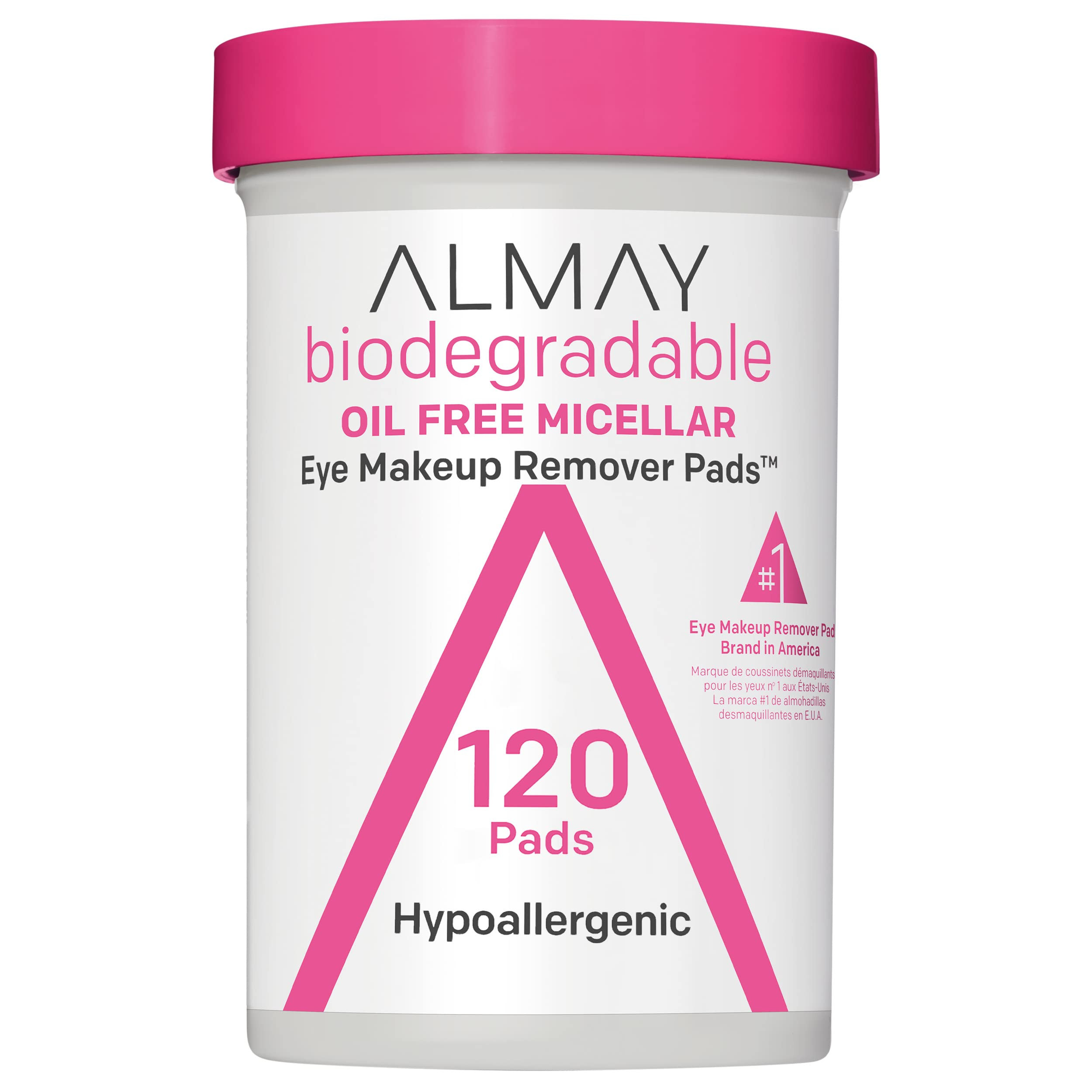 Almay Biodegradable Makeup Remover Pads, Micellar Gentle, Hypoallergenic, Fragrance-Free, Dermato... | Amazon (US)