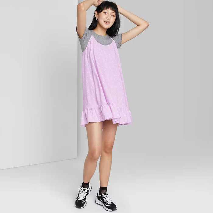 Women's Ruffle Hem Woven Dress - Wild Fable™ | Target