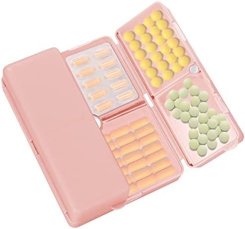 FYY Daily Pill Organizer,7 Compartments Portable Pill Case Travel Pill Organizer,[Folding Design] Pi | Amazon (US)