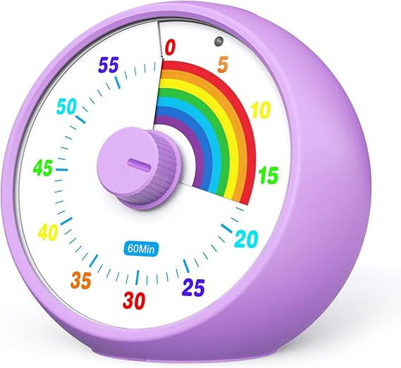 Visual Timer for Kids, 60-Minute Countdown for Classroom Office Kitchen, Desk Timer Kids Time Man... | Amazon (US)