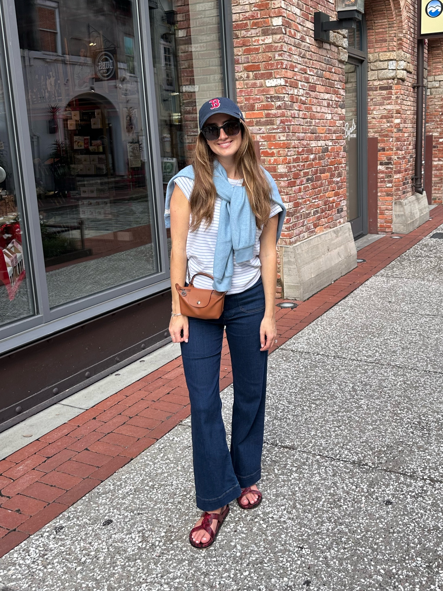 OOTD I wore in Savannah Georgia! I used the lake pajamas set’s top, and paired it with jeans and a powder blue sweater!

#LTKU #LTKTravel #LTKStyleTip