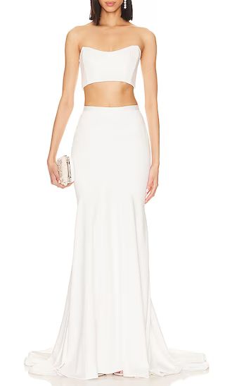 X Noel And Jean Mimi Skirt in Off White Maxi Skirt Outfit White Maxi Skirt Set Skirt And Top Set | Revolve Clothing (Global)
