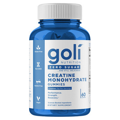 Goli Nutrition, Creatine Monohydrate Gummies, 60 Gummies | iHerb