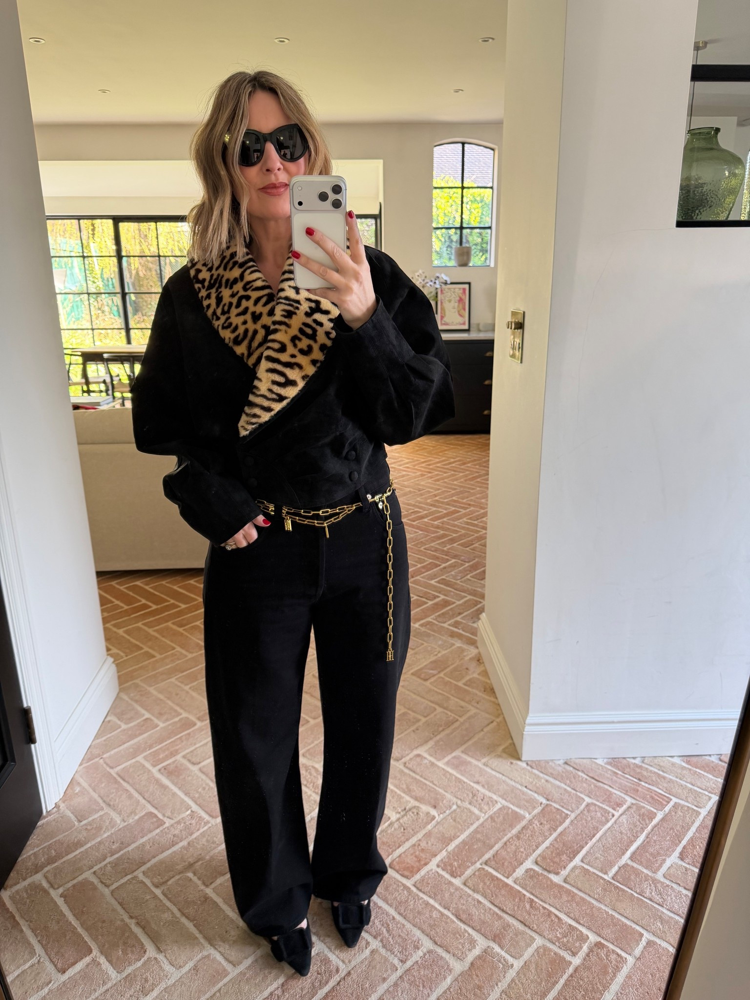 Leopard for Spring | Charlotte Simone | Baggy Jeans | NET-A-PORTER | Mules | Mid-rise | Sunglasses 

 #LTKuk #LTKspring #LTKeurope