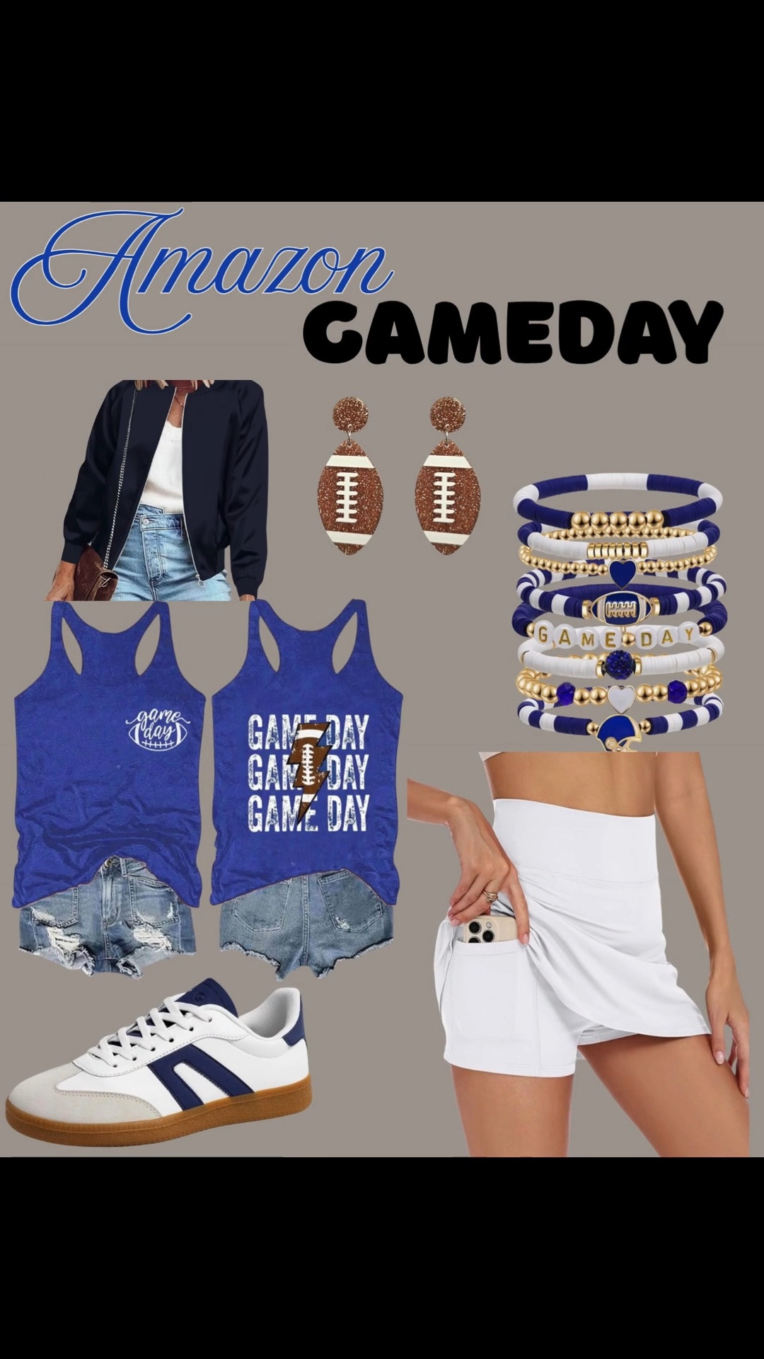 Game day fashion from @amazonfindsandfashion! Get your school colors before they’re out of stock! #amazonfinds #gameday #momfits #footballmom