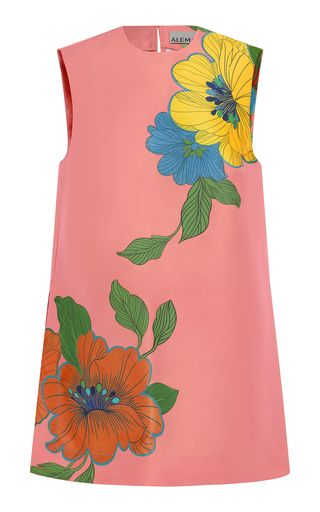 Exclusive Piato Floral-Satin Mini Shift Dress | Moda Operandi (Global)