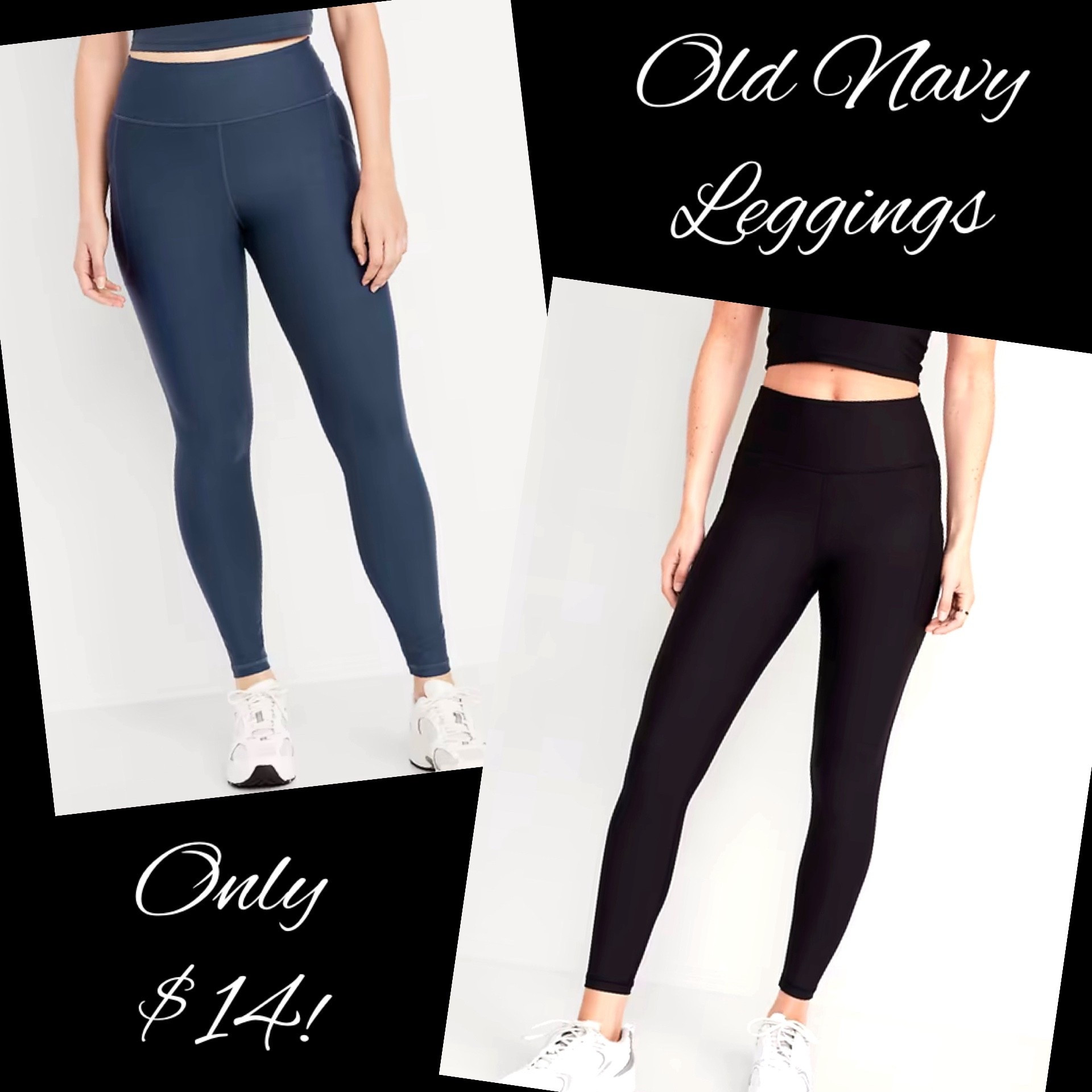 Old Navy’s incredibly popular PowerSoft Leggings are only $14 today - normally $39.99!!!!! These are THE best leggings - so comfy, with a great waistband that stays in place, plus pockets for your phone or other essentials. Several colors available also! Lowest pricing of the past year 🖤

#LTKActive #LTKSaleAlert #LTKootd