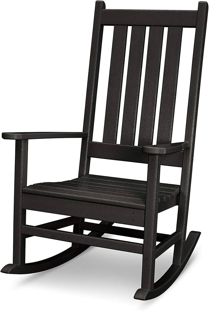 POLYWOOD® Vineyard Porch Rocking Chair (Black) | Amazon (US)